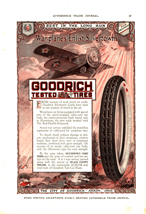 B. F. Goodrich Tires 1918 0001
