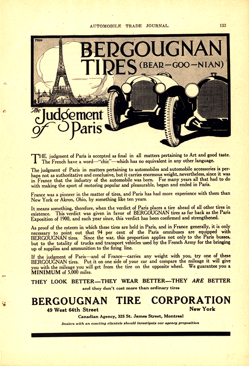 Bergougnan Tires 1918 0001