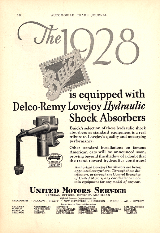 Buick 1928 Delco-Remy Shocks 0001