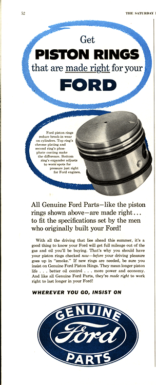 Ford Piston Rings 1954 0001