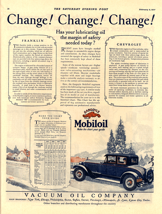 Mobiloil 1927 Chevrolet Franklin 0001