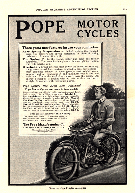 Motorcycles Pope 1913 0001