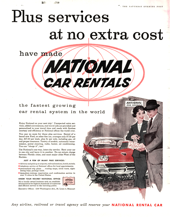 National Car Rental 1958 0001