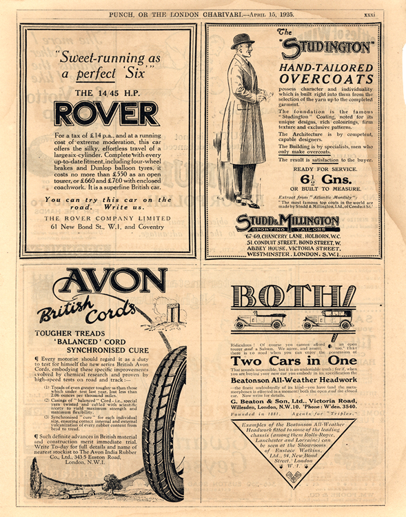 Rover 1925 Avon Tires - Beaton 0001