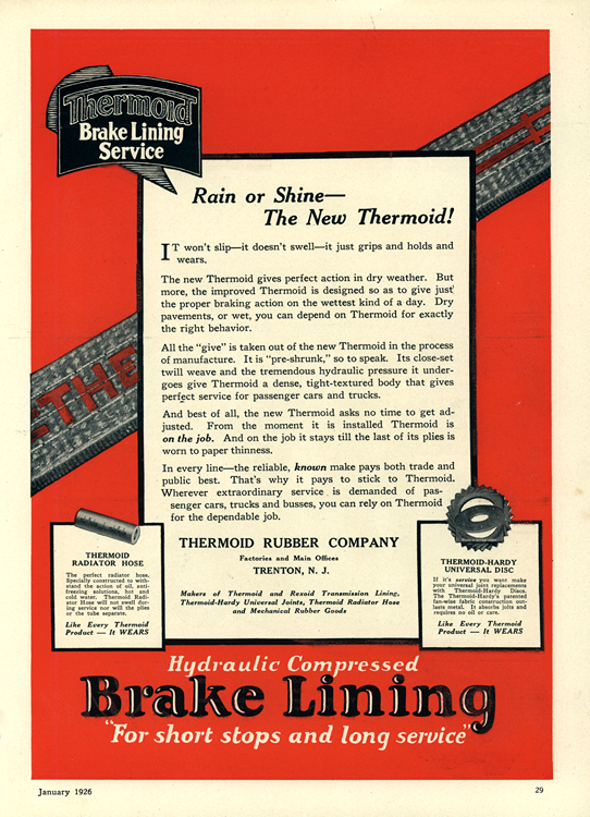 Thermoid 1926 Brake Lining 0001