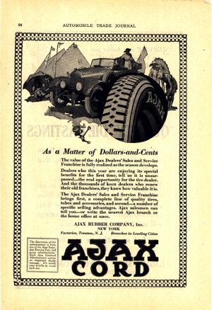 Ajax Tires 1920s Ca 0001