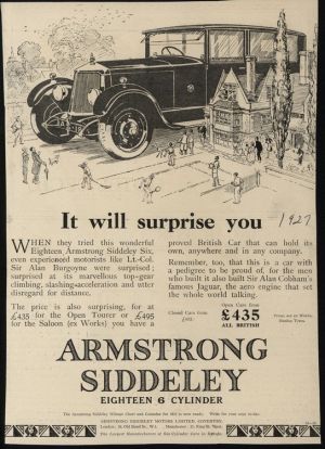 Armstrong Siddeley 1927 UL2 0001