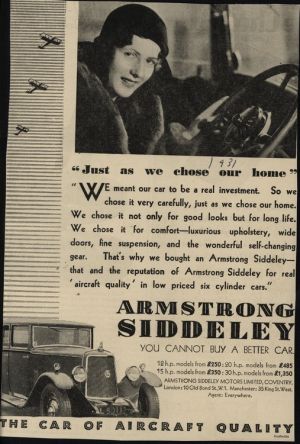 Armstrong Siddeley 1931 UL2 0001