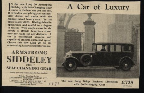 Armstrong Siddeley 1932 UL2 0001