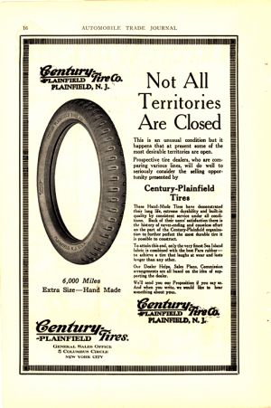 Century Plainfield Tires 1920 Ca 0001