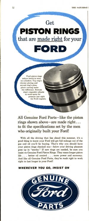 Ford Piston Rings 1954 0001