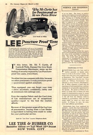 Lee Tires 1922 Pierce Arrow 0001