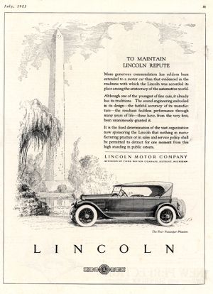 Lincoln 1923 0001