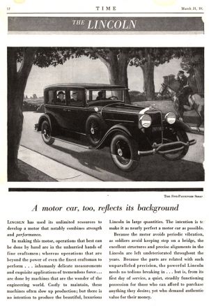 Lincoln 1931 0001