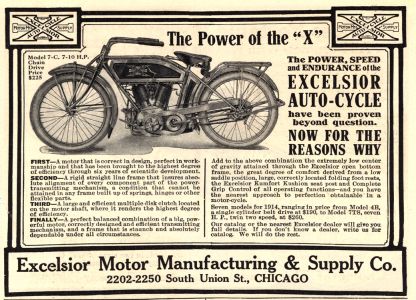 Motorcycles Excelsior 1914 0001