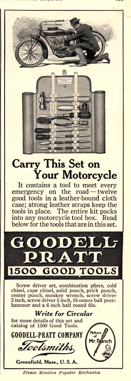 Motorcycles Goodell Pratt Tools 1916 0001