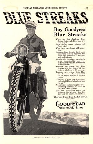 Motorcycles Goodyear Tires 1916 0001