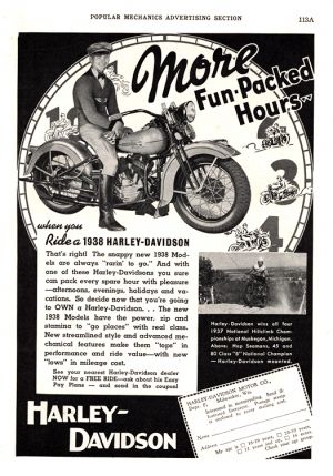 Motorcycles Harley Davidson 1938 0001