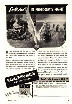 Motorcycles Harley Davidson 1942 0002