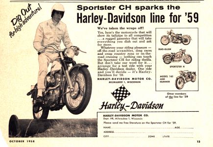 Motorcycles Harley Davidson 1959 0001