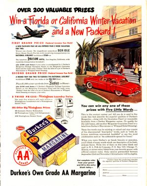 Packard 1952 Durkee Margarine 0001