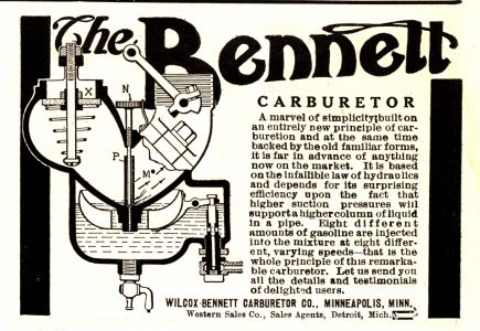 Wilcox-Bennett Carburetor 1910 0001