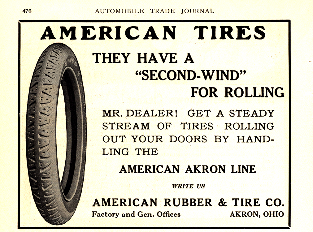 American Akron Tires 1918 Ca 0001
