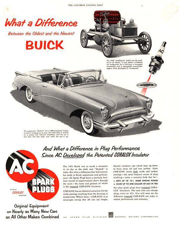 Buick 1954 AC Spark Plugs 0001